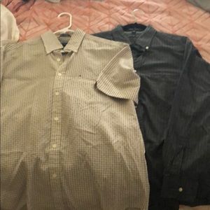 Tommy Hilfiger long and short sleeve button up.